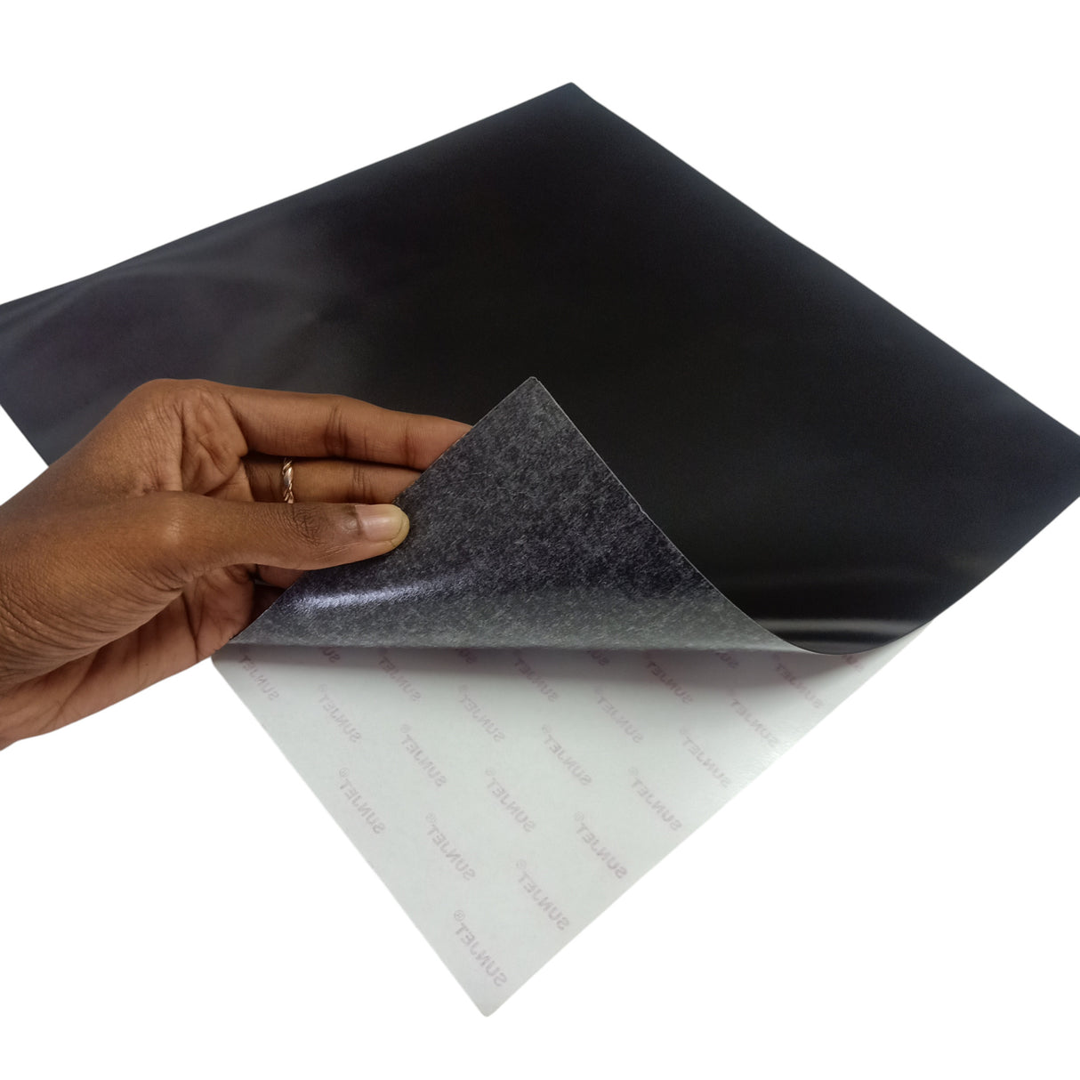 0.7mm Adhesive Flexible Magnetic Sheet 300x300mm backing material for manufacturing custom commercial magnets.