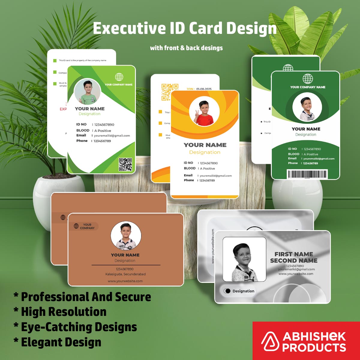 100 ID Card Templates for CorelDraw (CDR) | 100% Editable - View 5 - abhishekid.com