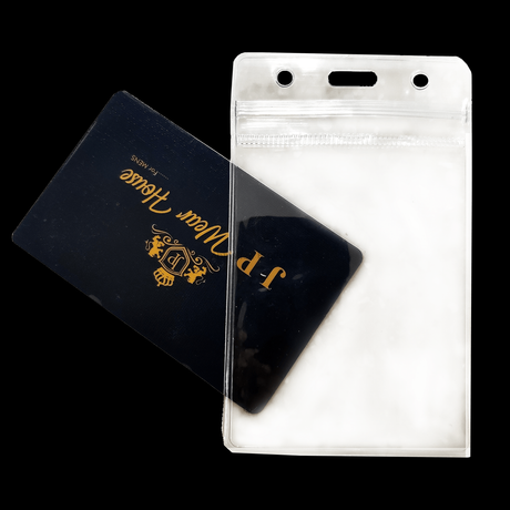 099 clear zip pouch card holder 1
