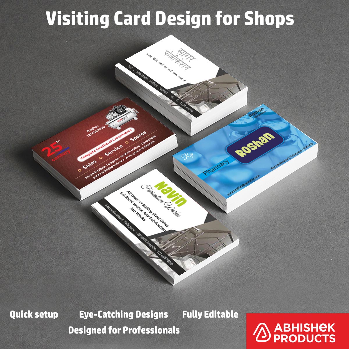 10/10 প্রফেশনাল ভিজিটিং কার্ড ডিজাইন ফাইল - 100 CDR v11 টেমপ্লেট ফাইল - সোলার, বুক শপ, স্টেশনারী, ফার্মেসি, ফেব্রিকেশন, কম্প্রেসার, এন্টারপ্রাইজ, মার্কেটিং, বিল্ডার, খনিজ, নিরাপত্তা পরিষেবা, সিসিটিভি ক্যামেরা