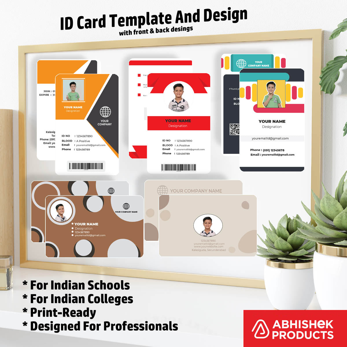 CorelDraw 11 ID Card Templates for online badge generation workflows and enterprise staff management