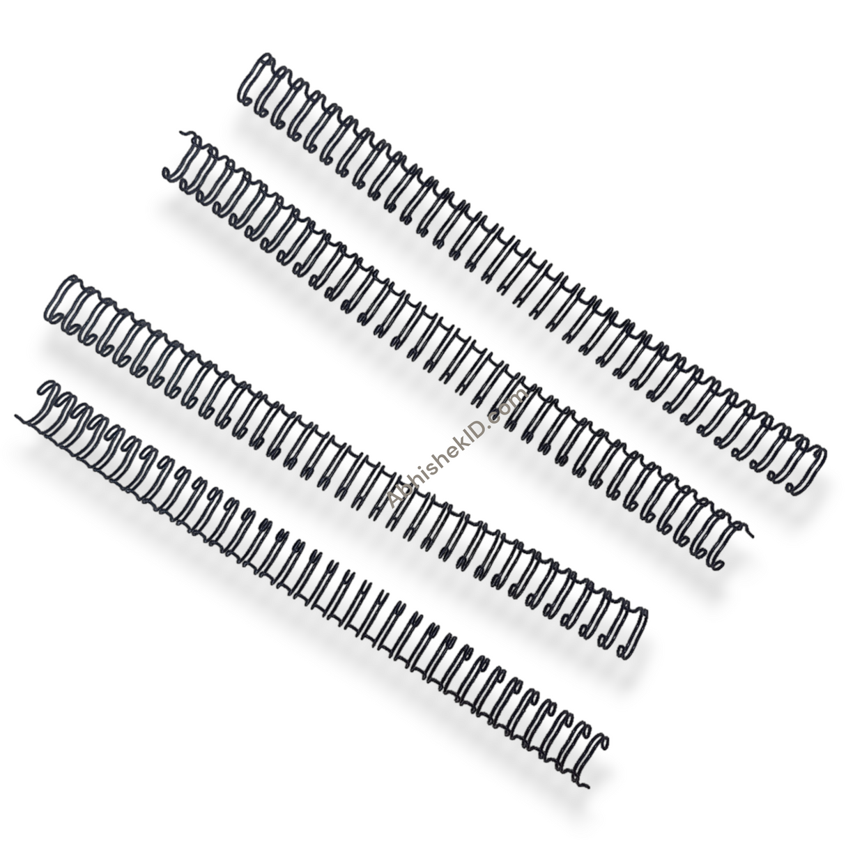 12.7mm Black Wiro Binding Rings for A4 document binding in corporate office use.