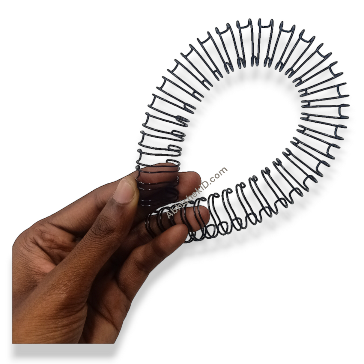 Pre-cut A4 Black Wiro Binding Metal Loops for bulk corporate office document binding tasks.