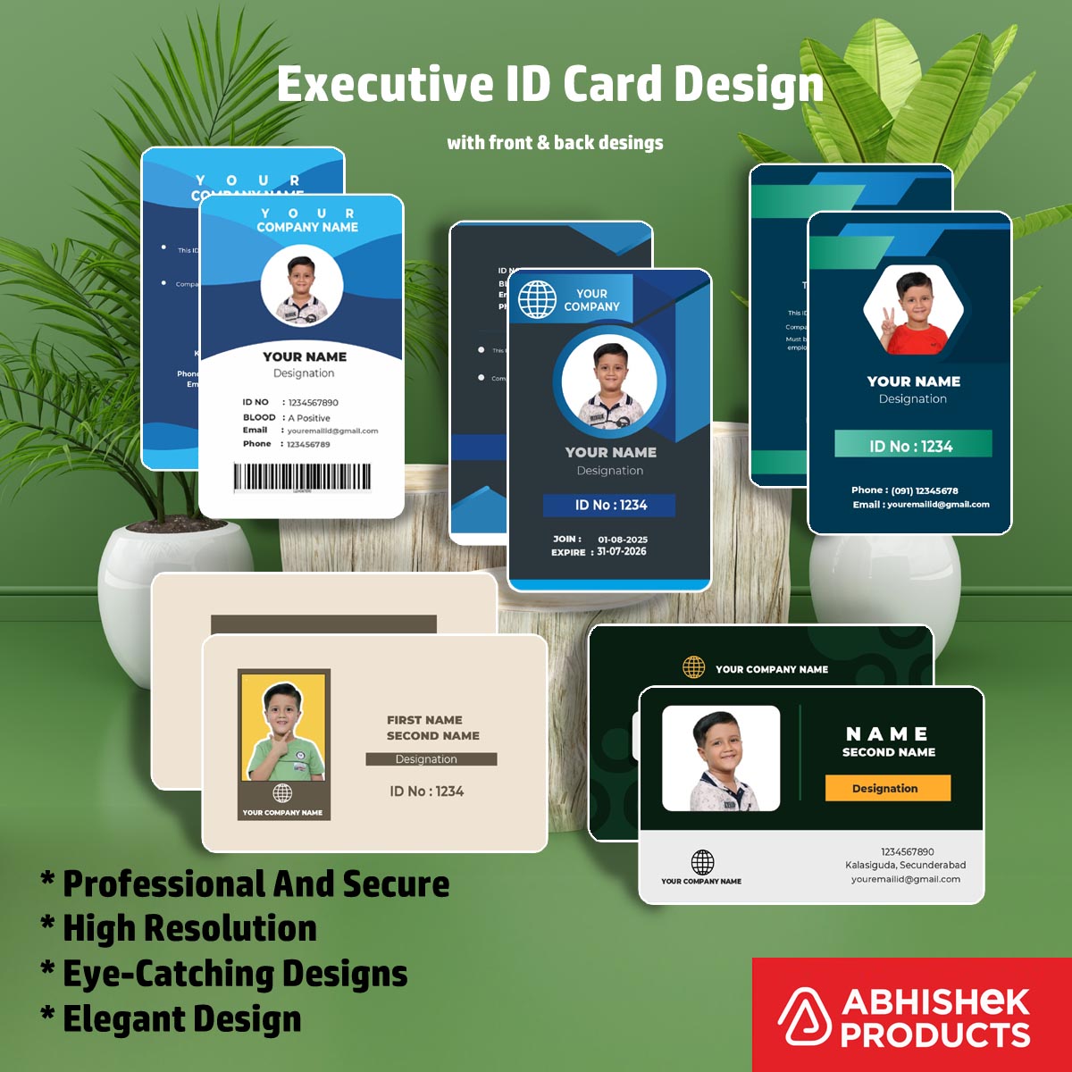 100 ID Card Templates for CorelDraw (CDR) | 100% Editable - View 12 - abhishekid.com
