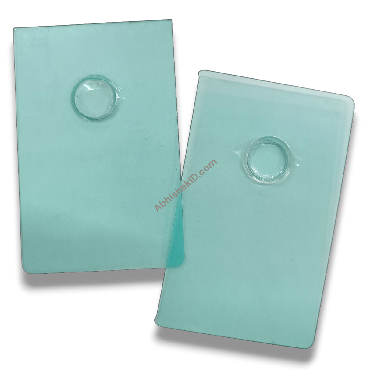 Round Shape Coin Card Blister Caps 54x86mm for numismatic storage and clear plastic coin protection.