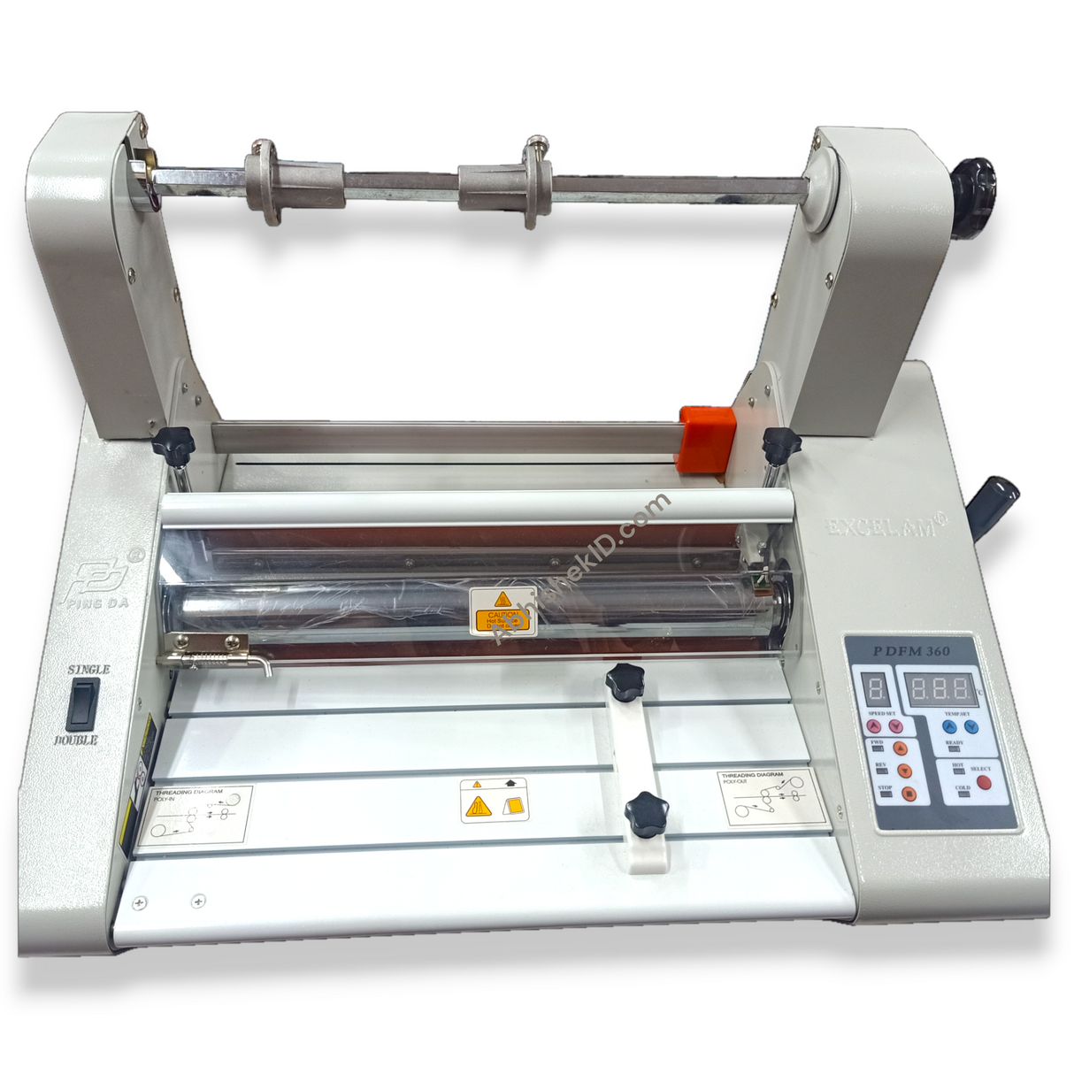 13 Inch Roll To Roll Lamination Machine for bulk poster production and commercial print shops.
