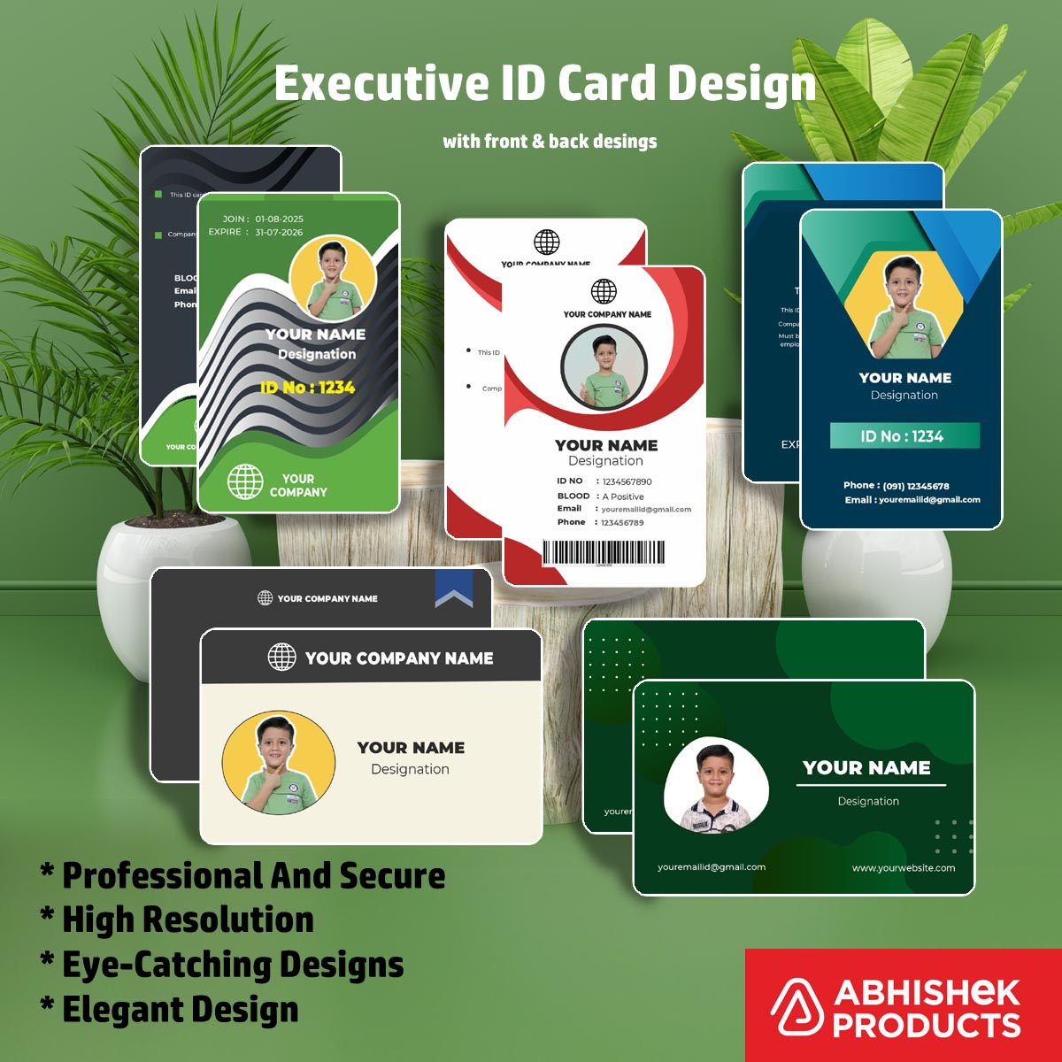 100 ID Card Templates for CorelDraw (CDR) | 100% Editable - View 13 - abhishekid.com