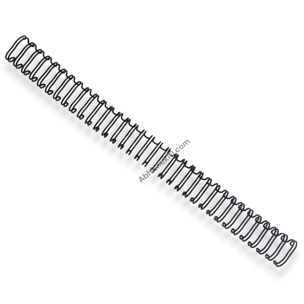 Detailed view of 14mm 150 Papers Wiro Binding Metal Loops for print shop finishing.