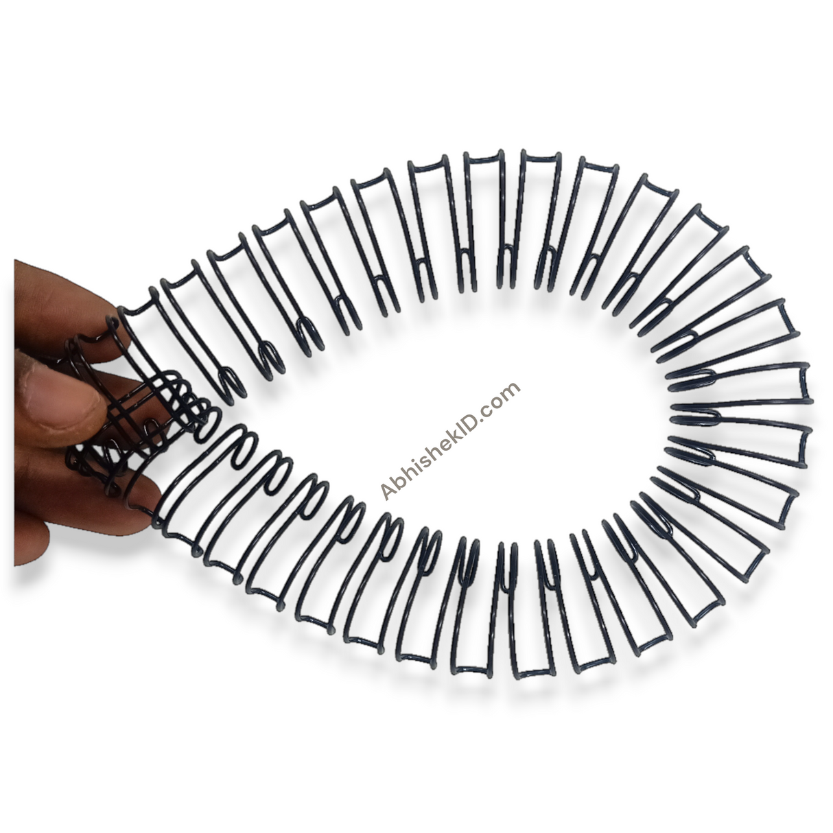 A4 Black Wire Binding Loops for commercial product catalog assembly and print shop document binding.