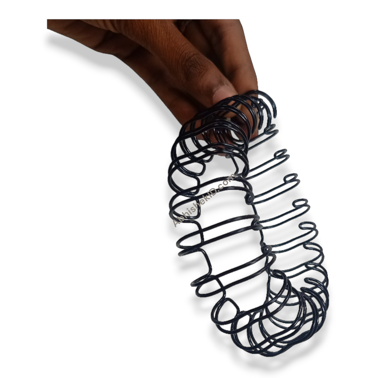 Bulk packaging view of 16mm A4 wiro binding metal loops for commercial bindery operations.