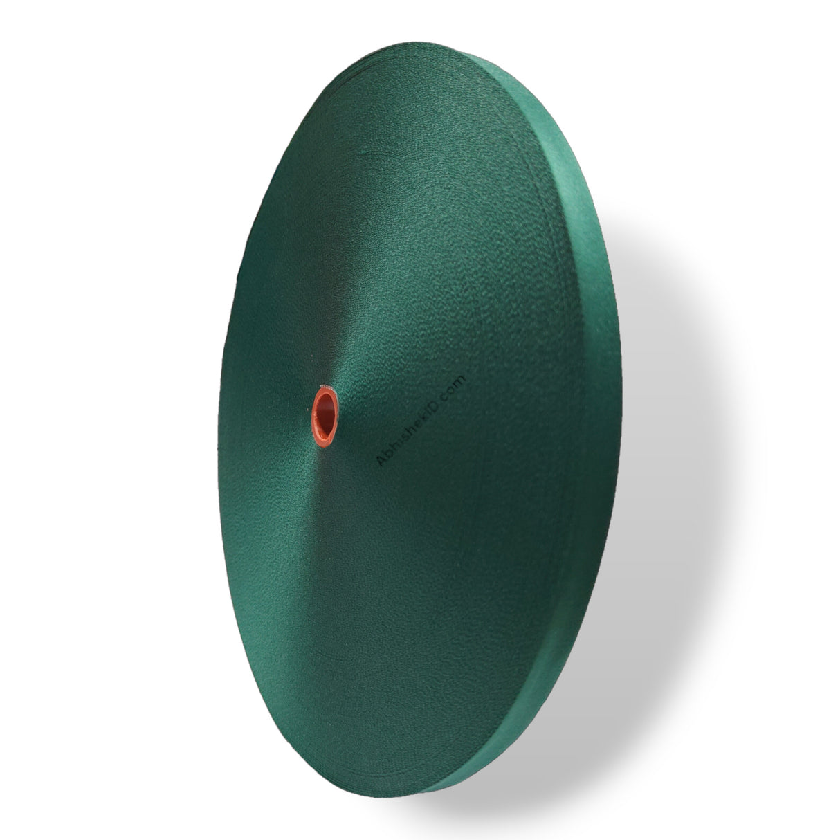 Stacked 16mm colour satin rolls for industrial grade ID card lanyard tag manufacturing.