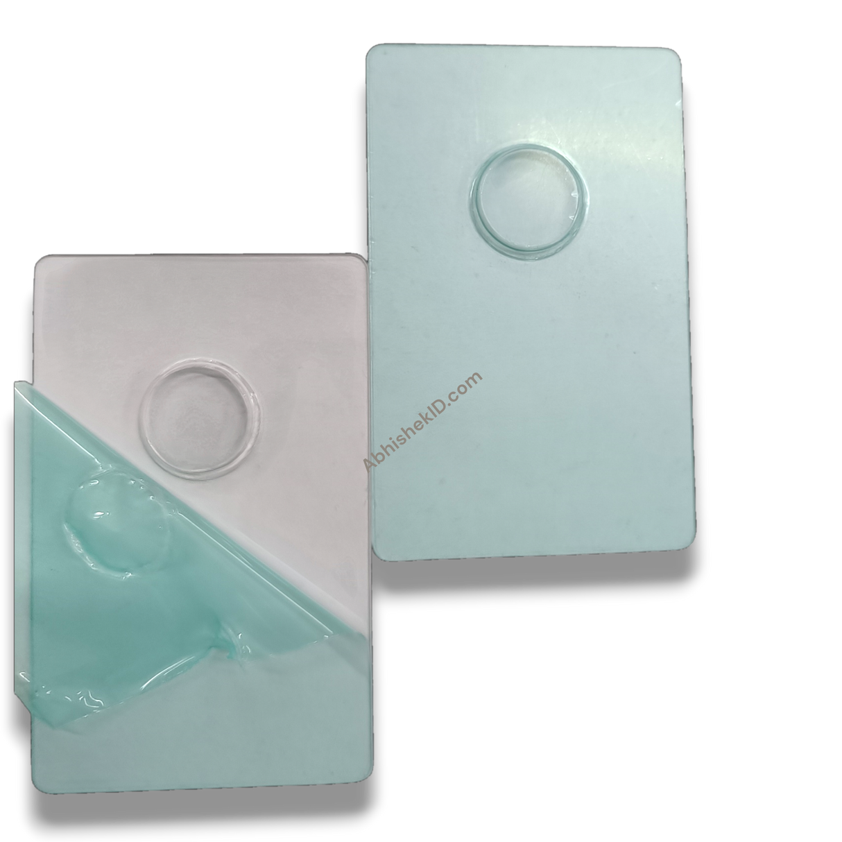 Round Shape Coin Card Blister Caps 54x86mm for collector displays and protective acrylic coin holders.