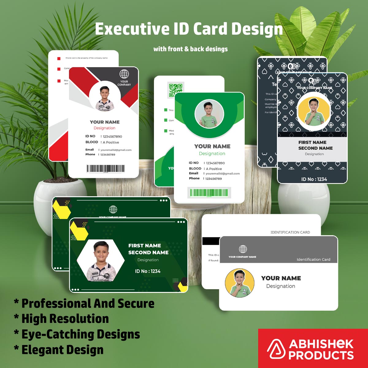 100 ID Card Templates for CorelDraw (CDR) | 100% Editable - View 18 - abhishekid.com