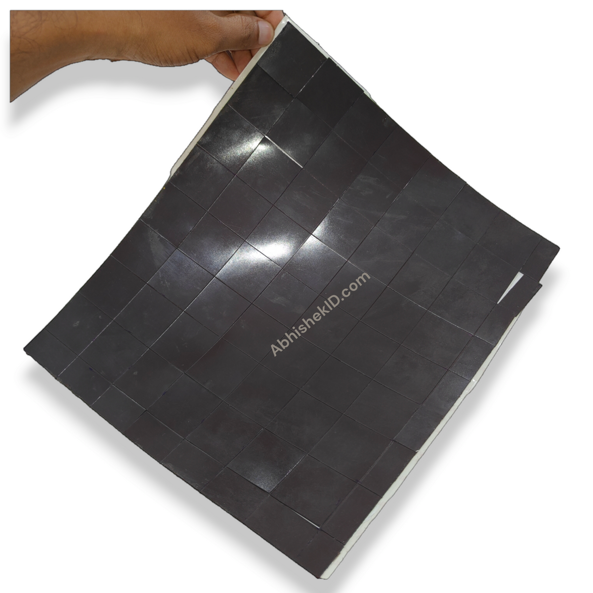 2mm pre-cut adhesive 36x36mm flexible magnetic sheet squares for fridge magnet DIY