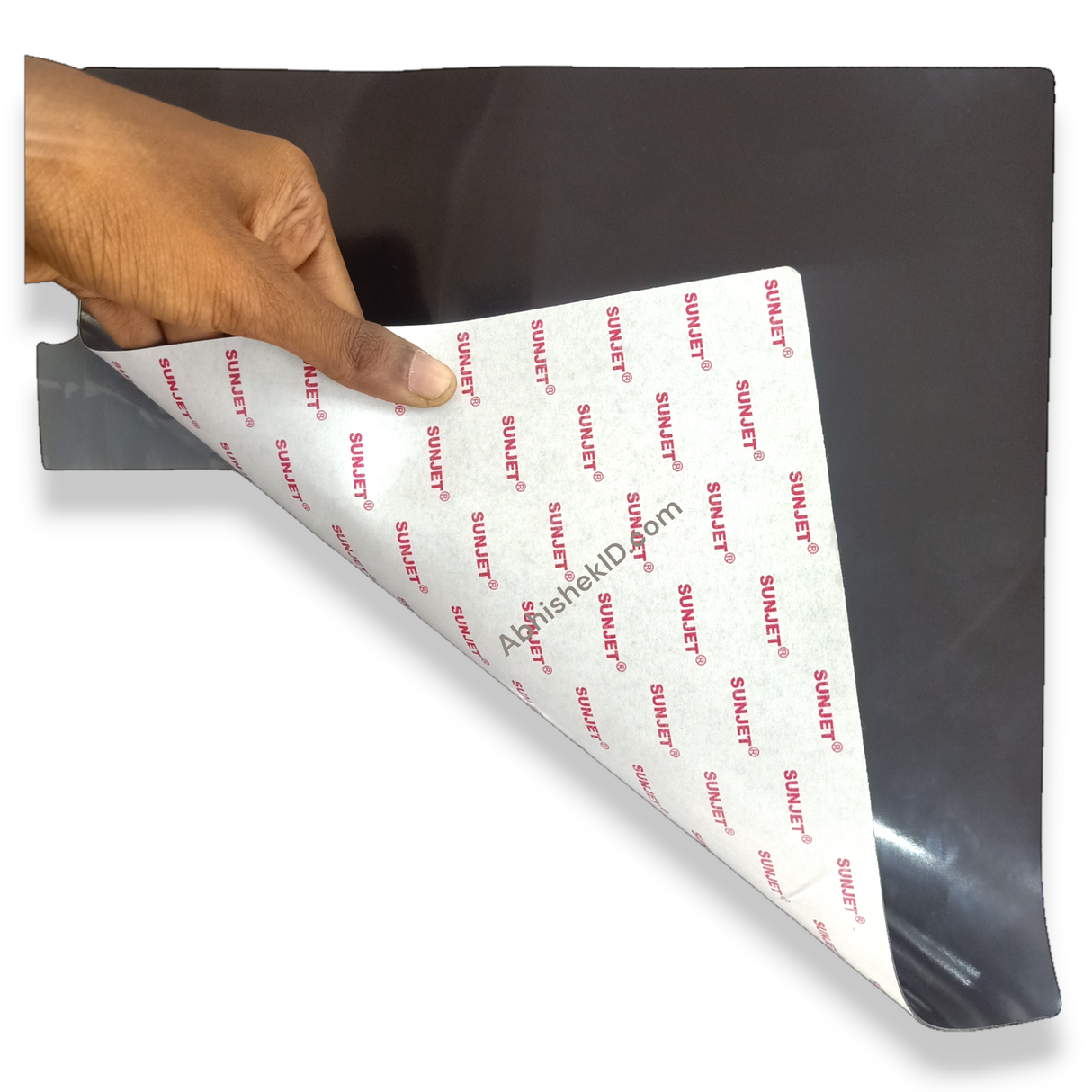 1mm Adhesive Flexible Magnetic Sheet 300x300mm for commercial vehicle signage and industrial craft manufacturing