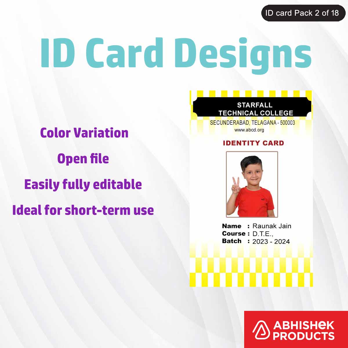 Online tool for making custom ID cards, suitable for businesses and personal use