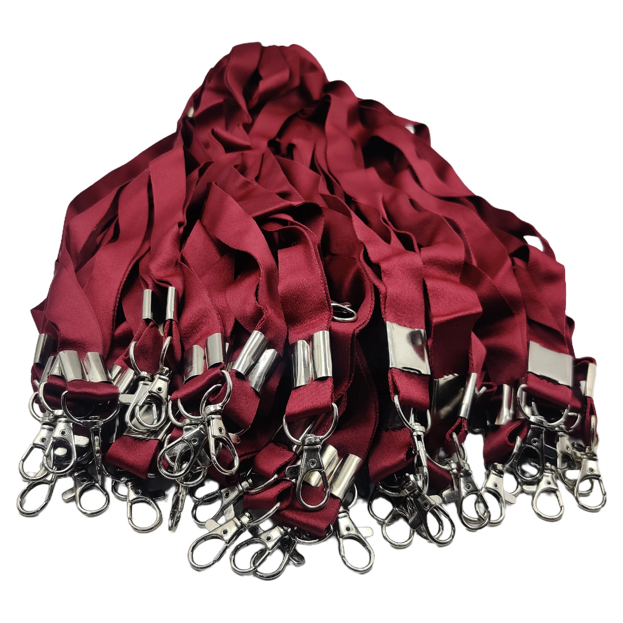 20mm Satin Lever Hook ID Card Lanyard for warehouse personnel tracking and industrial badge display.