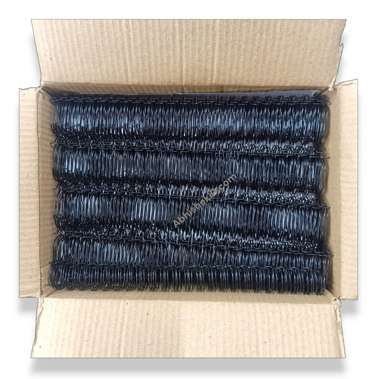 25mm A4 Wiro Binding Metal Loops with 2:1 pitch ratio configuration for industrial bookbinding manufacturing.