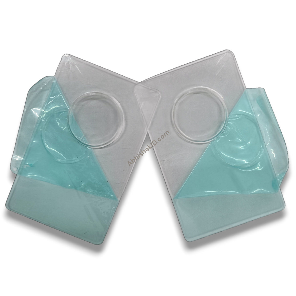 Round Shape Coin Card Blister Caps 54x86mm for jewelry store merchandise and transparent display capsules.