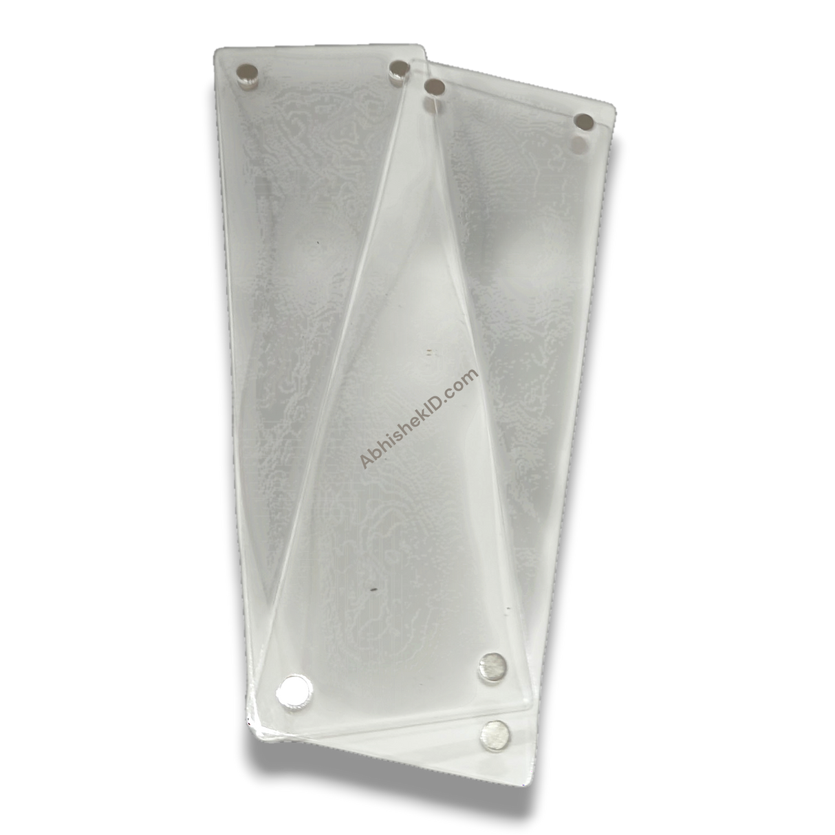 Unprinted 2x6 Inch Acrylic Polaroid Strip Magnetic Photo Frames for commercial DIY crafting and reselling.