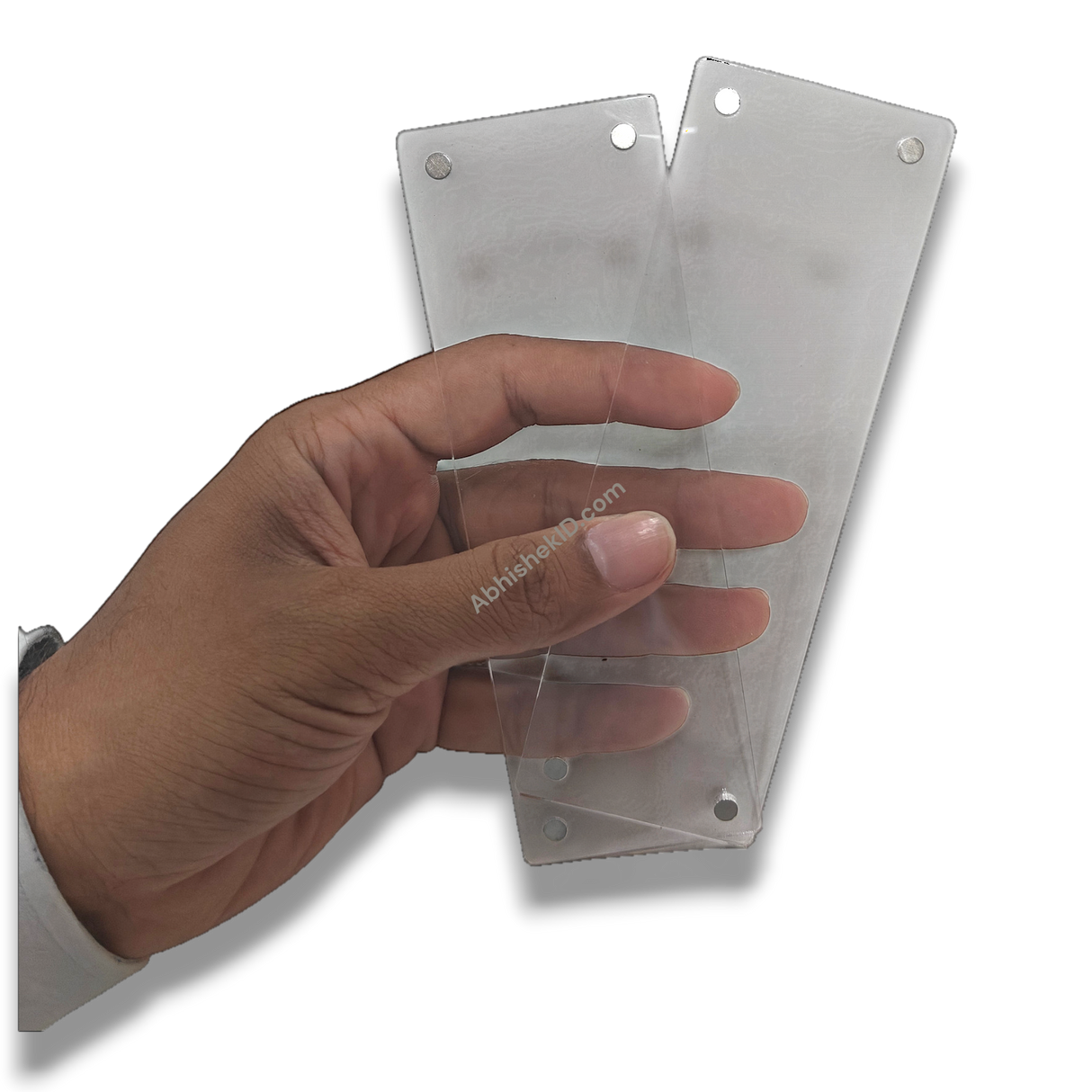 2x6 Inch Acrylic Polaroid Strip Magnetic Photo Frames for event photo booth favors and gifting.