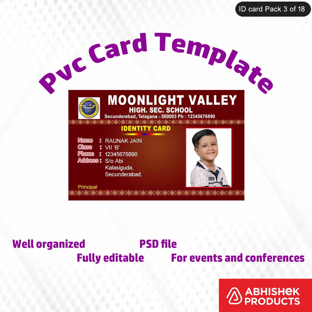 50 Creative ID Card Design PSD Templates | Modern Style - View 24 - abhishekid.com