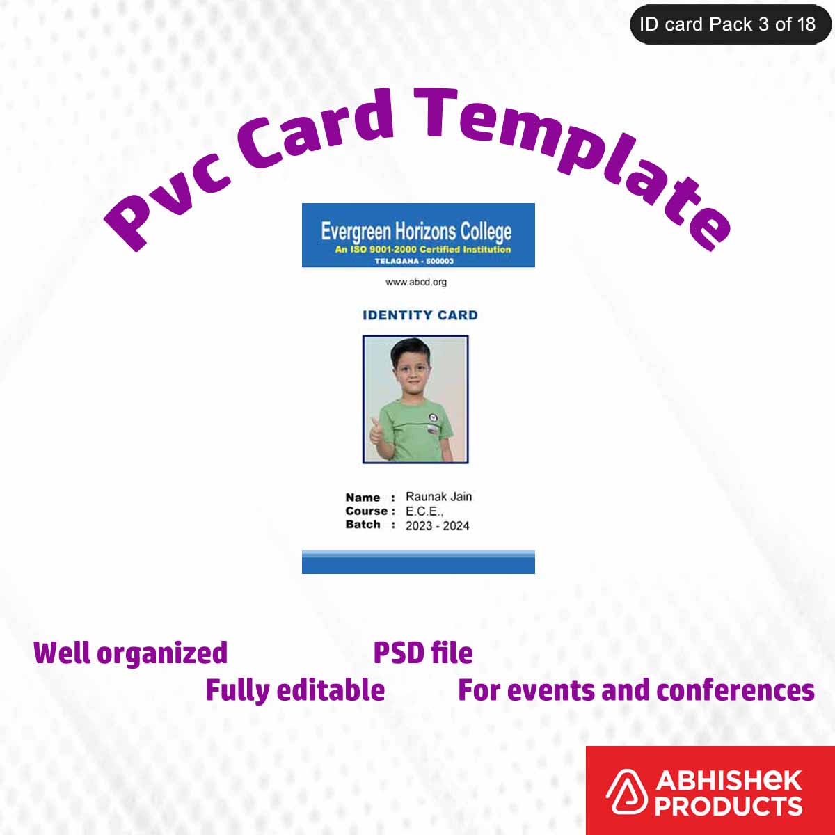 50 Creative ID Card Design PSD Templates | Modern Style - View 50 - abhishekid.com