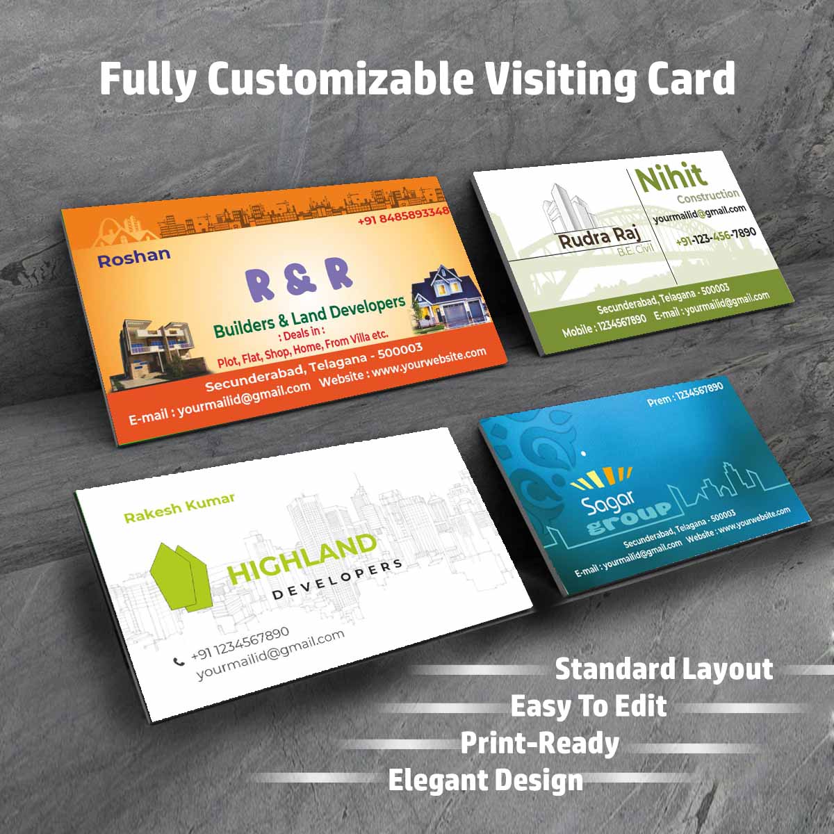 3/10 बिजनेस विजिटिंग कार्ड डिज़ाइन फ़ाइलें - 100 CDR v11 टेम्प्लेट फ़ाइलें - पियानो क्लास, माइंड ट्रेनिंग, म्यूज़िक क्लास, सिंगिंग क्लास, कंप्यूटर क्लास, कंस्ट्रक्शन, ईंटें, रियल एस्टेट, कूरियर