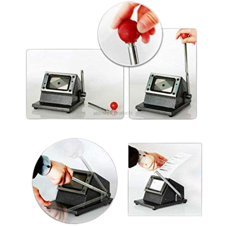 372 Abhishek 54x86mm Heavy Duty PVC Id Card Cutter 350 Mic Capacity For Pvc Id Cards