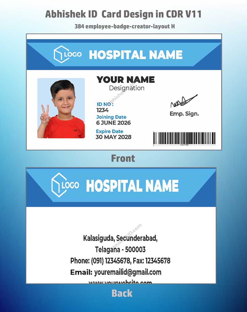 CorelDraw ID Card Templates for secure access workflows and team credential matrix configuration.