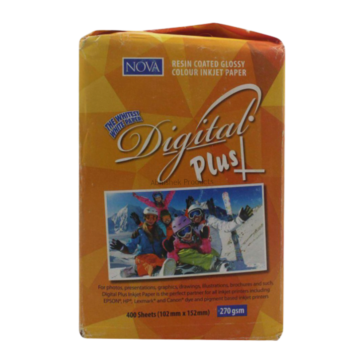 Nova Prismajet Maxi 4x6 270 GSM RC coated photo paper for commercial studio inkjet printing.