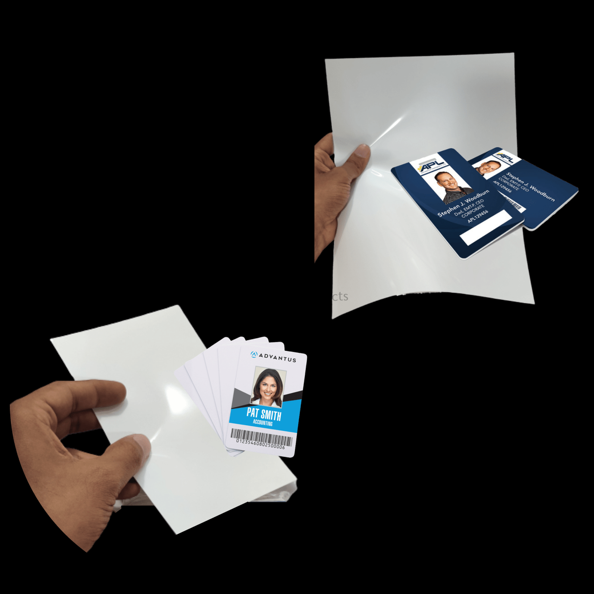 AP Film Pack for Inkjet for PVC ID card printing and business credentials.