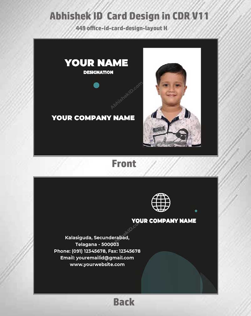 CorelDraw 11 ID Card Templates for parking attendant badges and valet personnel identification.