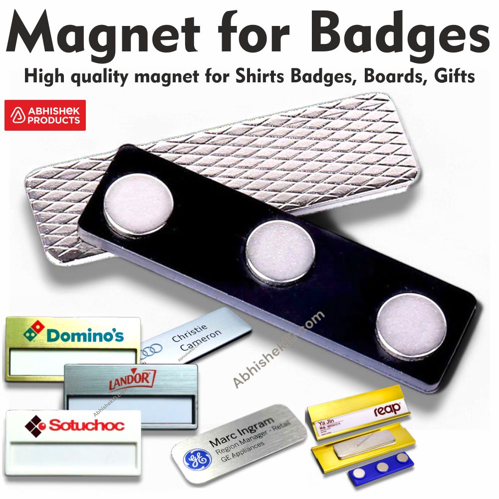 45mm Neodymium Rectangle Magnet for secure ID badge attachment and professional office use.
