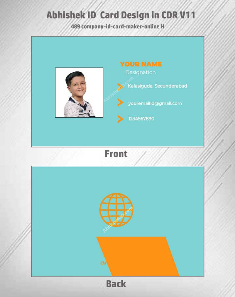 CorelDraw 11 ID Card Templates for factory worker badges and manufacturing plant access.