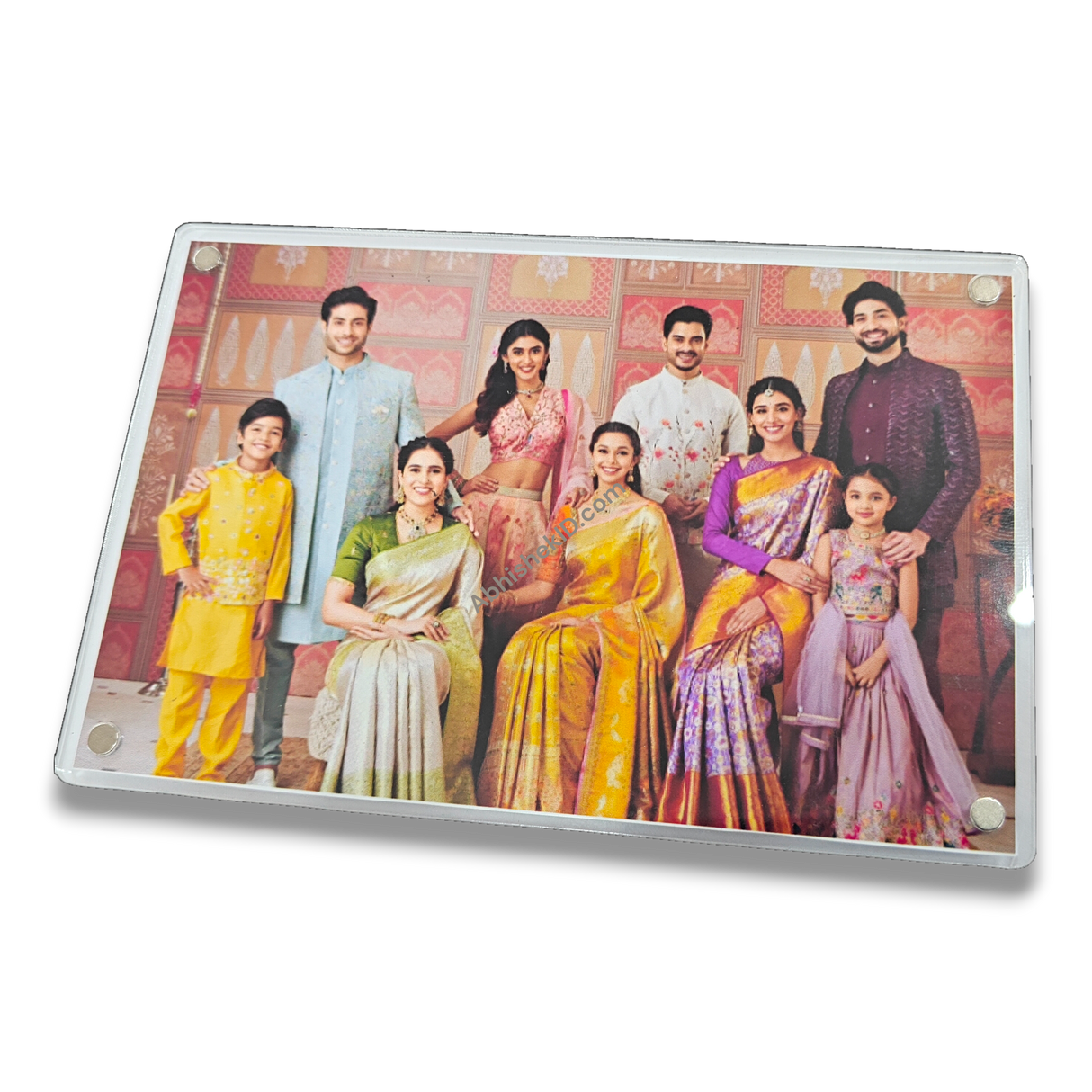 Blank 4x6 Acrylic Magnetic Photo Frames for polaroid mounting and retail fridge magnet displays.