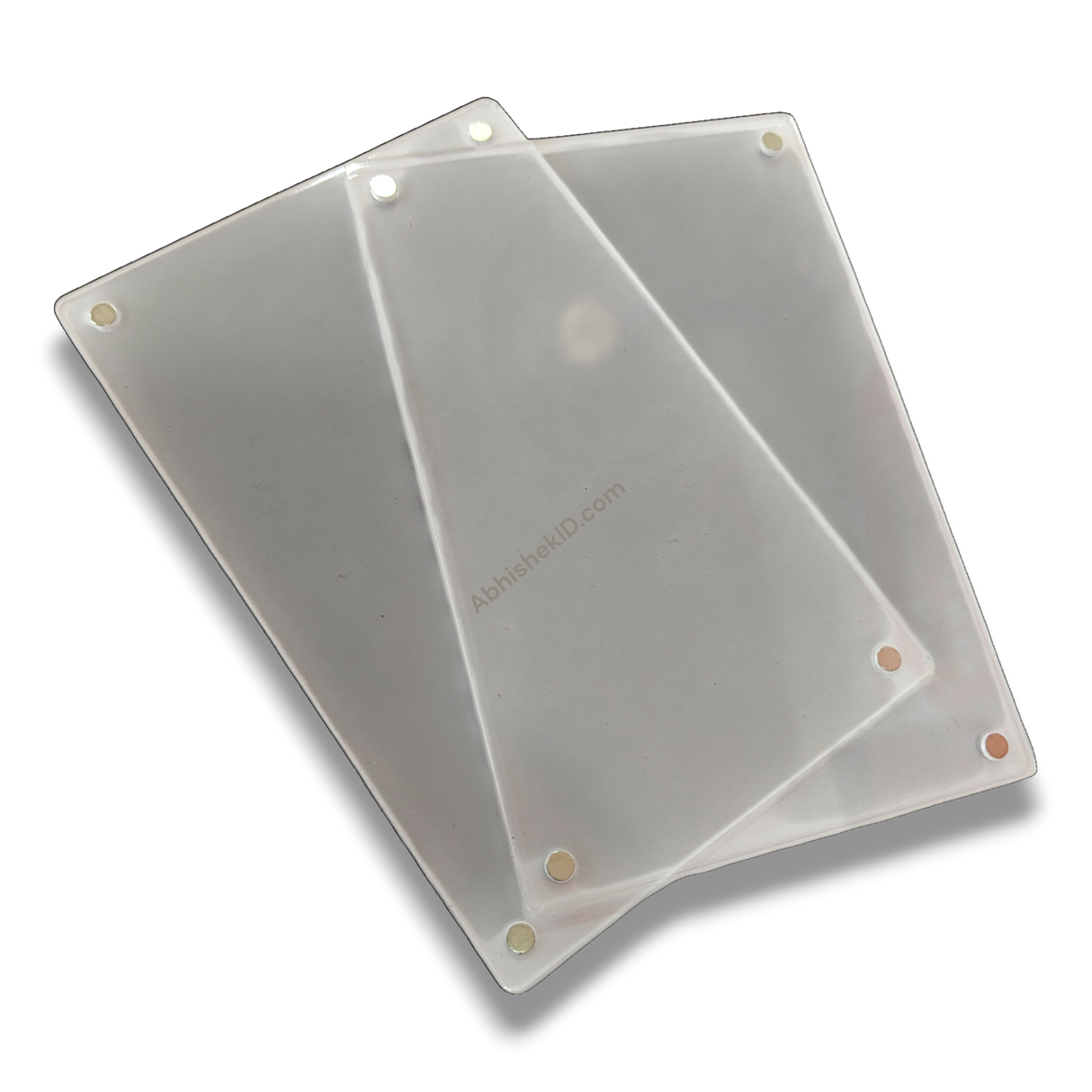 Clear 4x6 Acrylic Magnetic Photo Frames for wholesale photo merchandising and promotional metal surface framing.