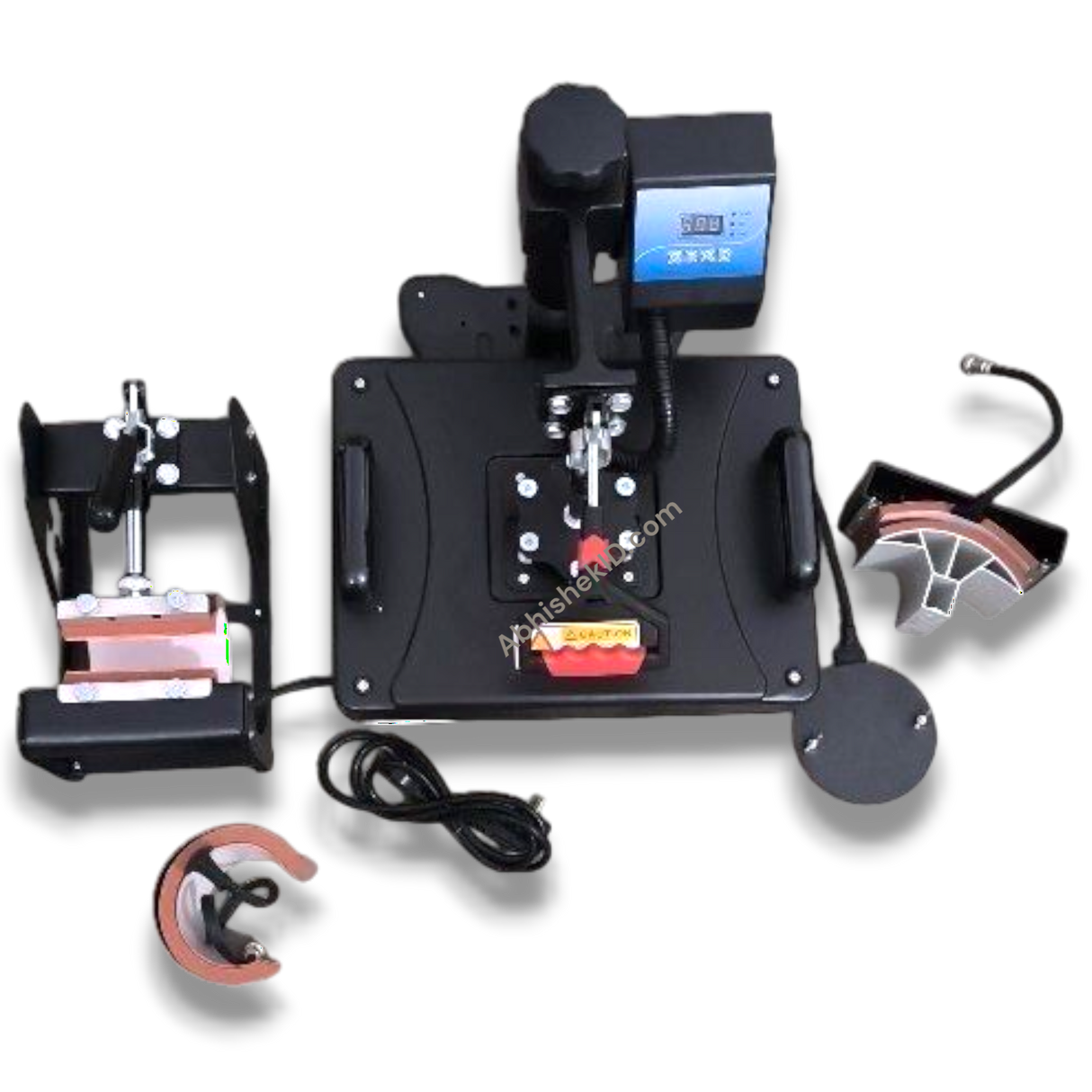 5 in 1 Combo Heat Press Machine 12x15 Inch for custom sublimation and commercial apparel printing.