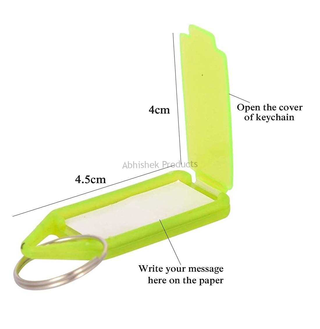 Multicolor Key Tags with Labels | Keychain Set for Organizers - View 1 - abhishekid.com