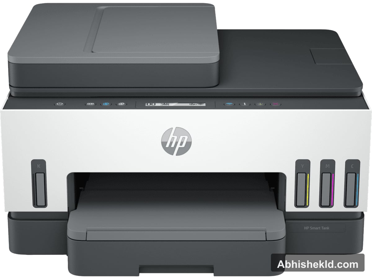 HP Smart Tank 750 wireless duplex colour ink tank printer front view