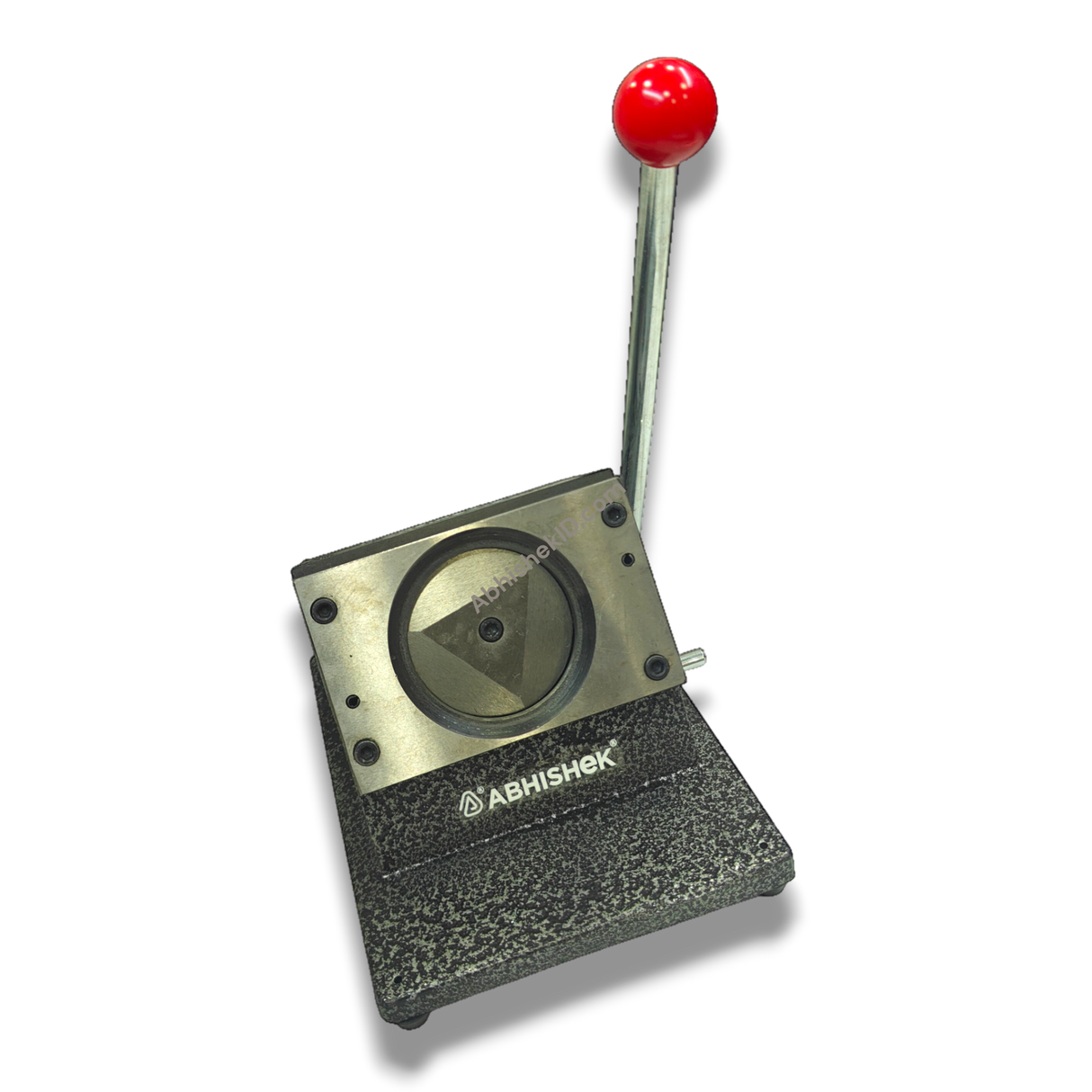 54mm round paper cutter showing anti-slip rubber base on work surface