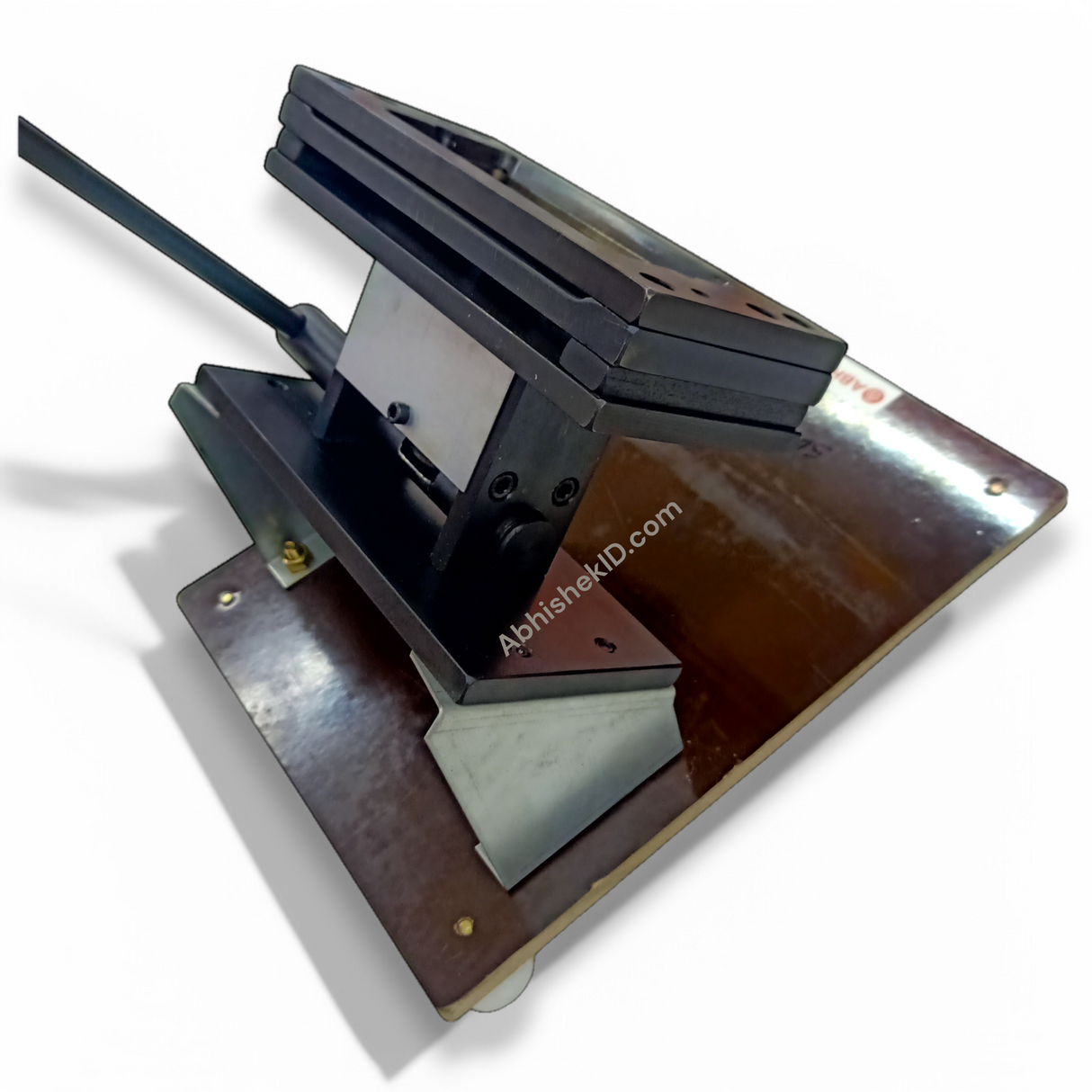 Functional perspective of 54x130mm Expo ID Card Cutter processing 350 mic PVC for access cards.