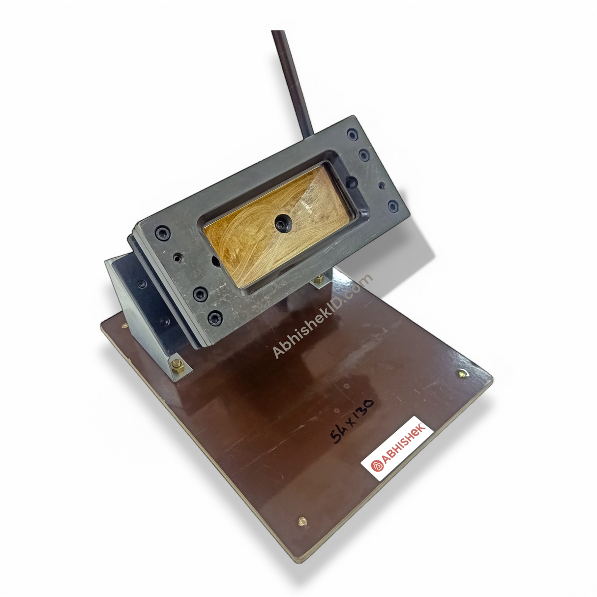 Expo 54x130mm ID Card Cutter processing 350 mic capacity PVC for security badge manufacturing operations.