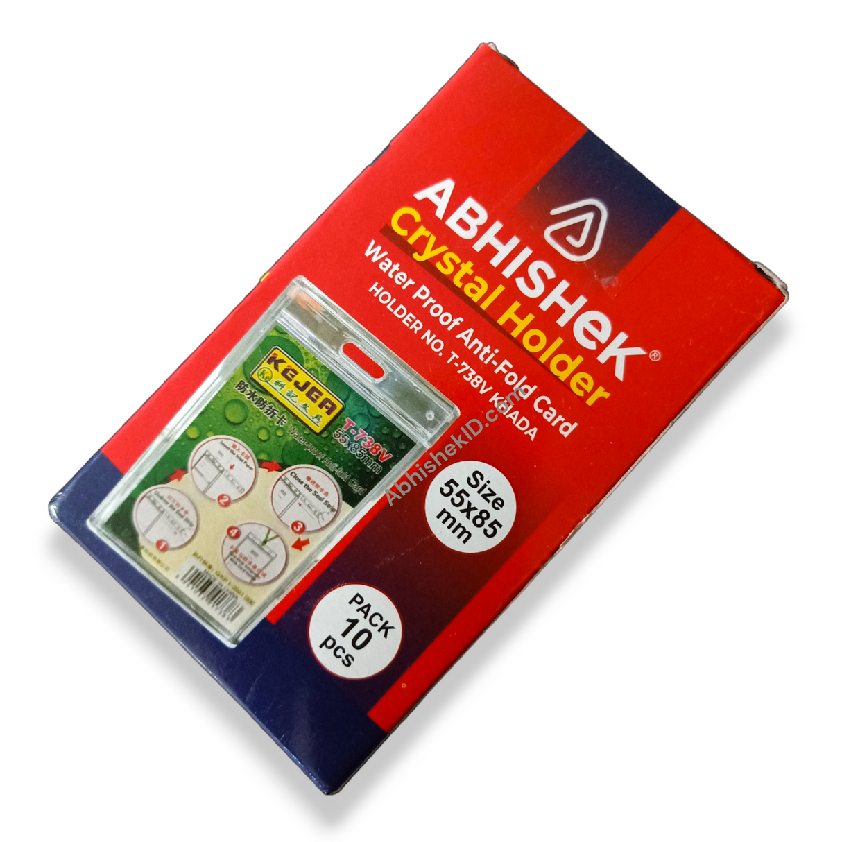 PVC Transparent ID Card Holder for personnel badges and warehouse worker credential display