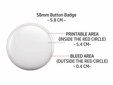 58mm button badge custom