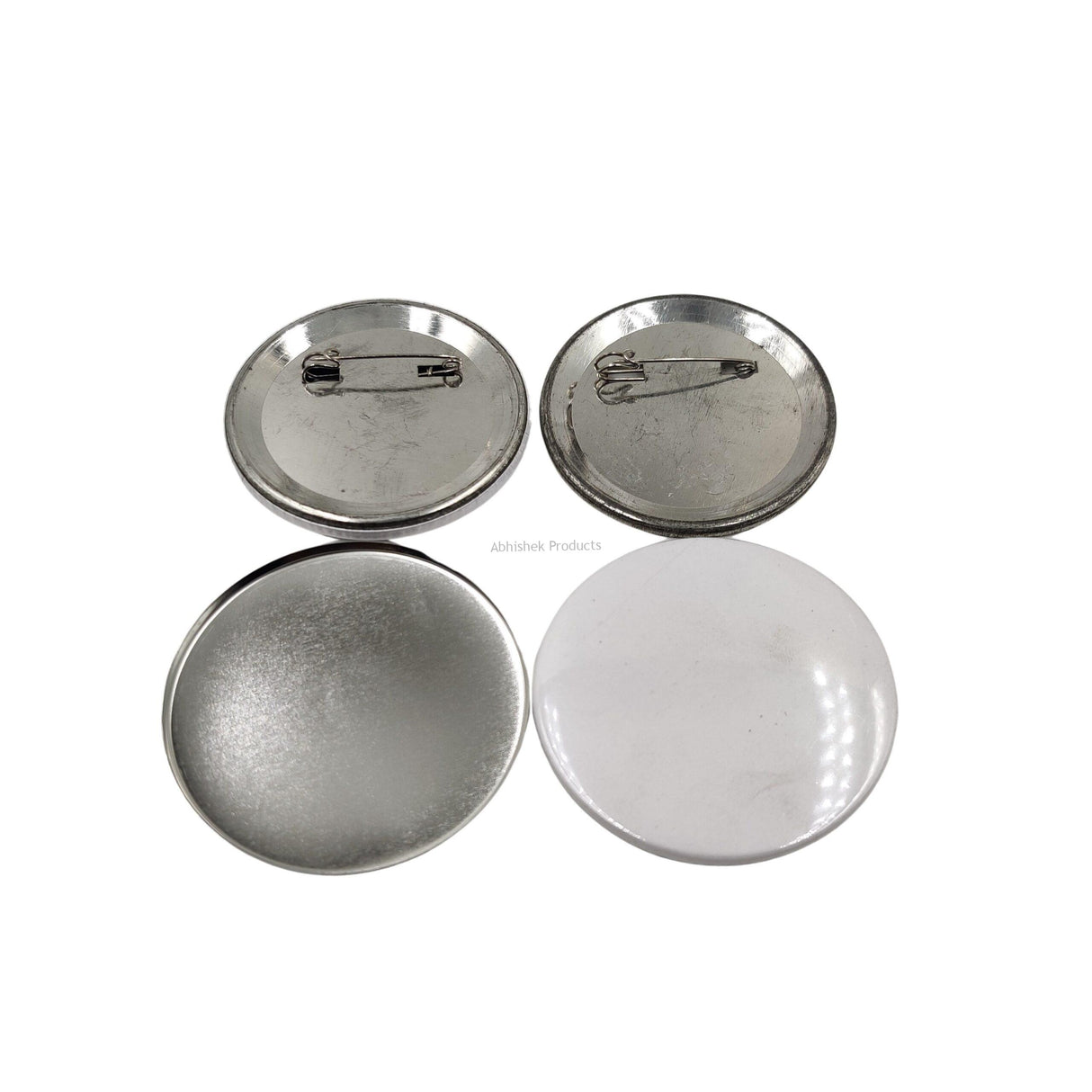 58mm Metal Button Badge Raw Material for bulk custom badge manufacturing and corporate event branding