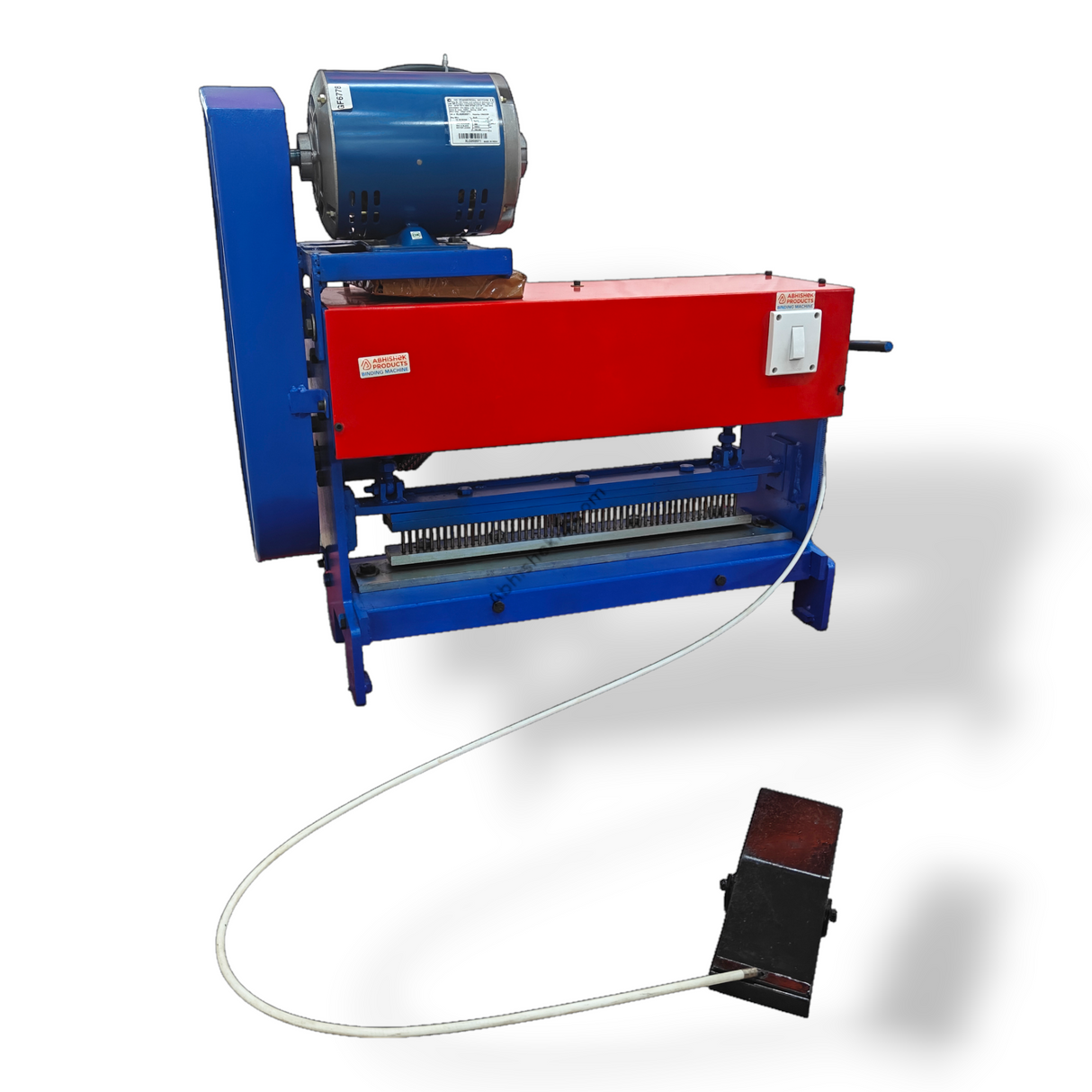 A3 5mm Electric Spiral Binding Machine creating thick study guides for academic test preparation centers.