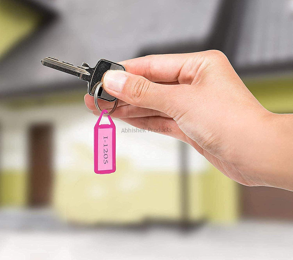 Multicolor Key Tags with Labels | Keychain Set for Organizers - View 5 - abhishekid.com