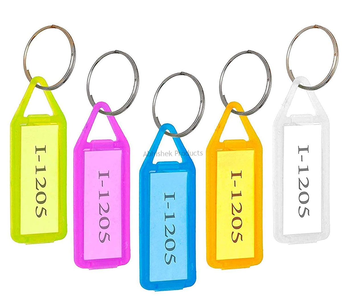 Multicolor Key Tags with Labels | Keychain Set for Organizers - View 7 - abhishekid.com