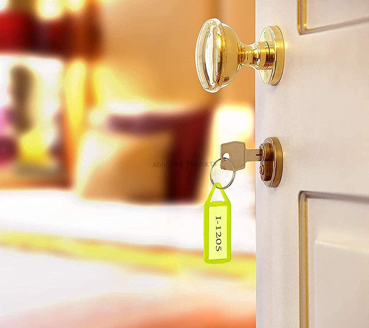 Multicolor Key Tags with Labels | Keychain Set for Organizers - View 4 - abhishekid.com